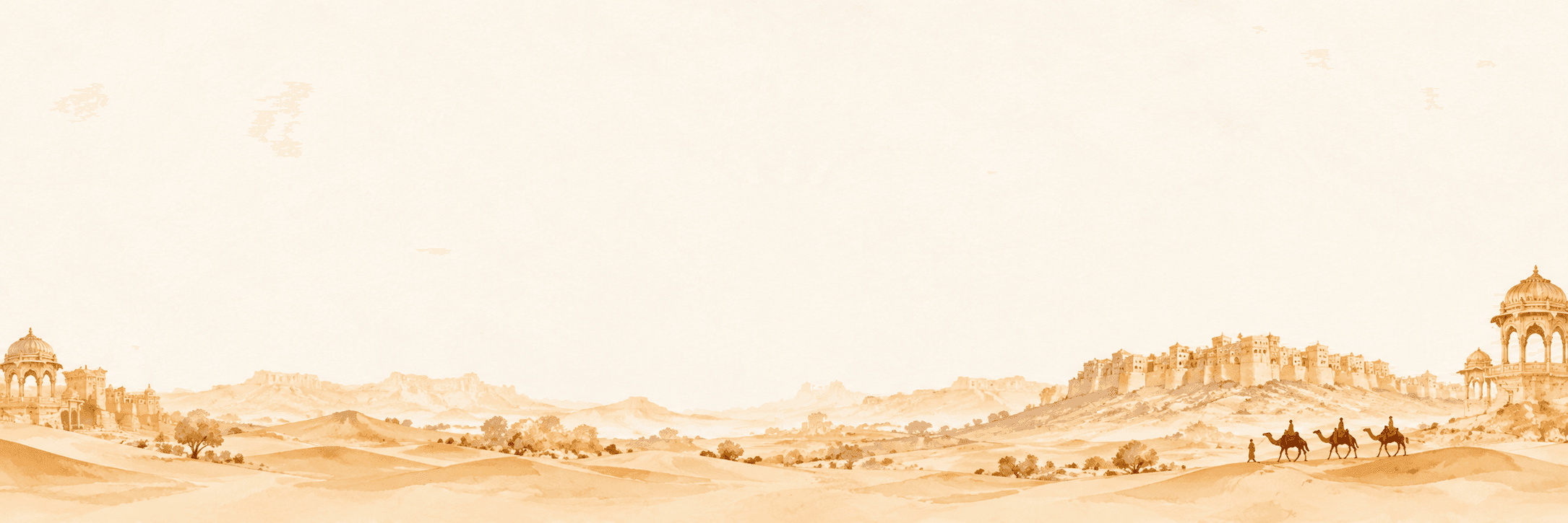 Jaisalmer Heritage Fort Silhouette
