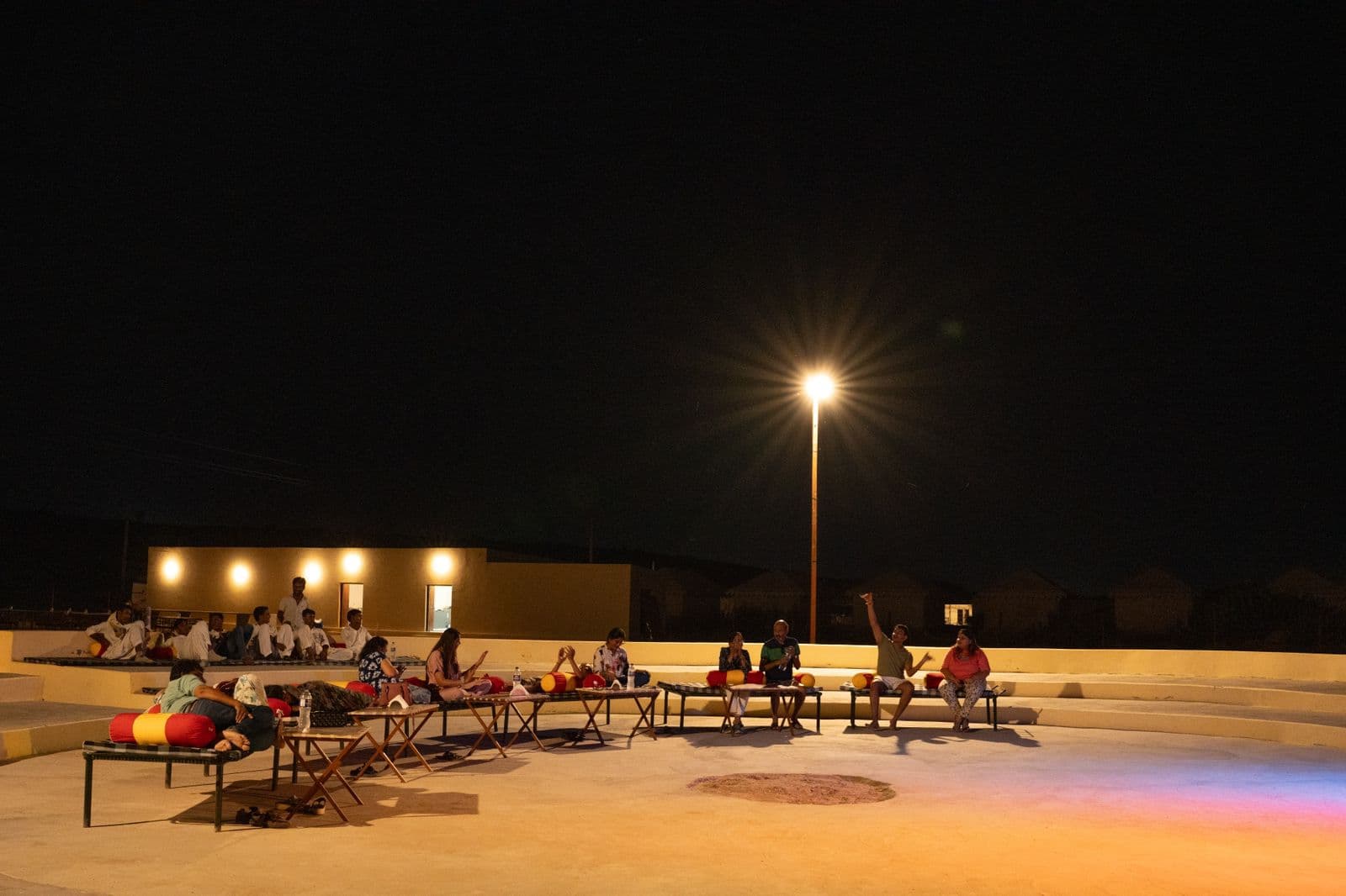 Cozy Tent Interior with Handcrafted Rajasthani Linens